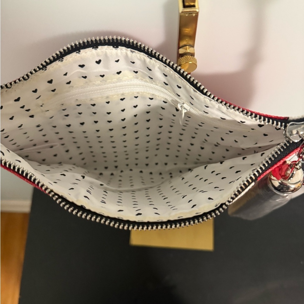Brighton Red & White Love Dove Wristlet Clutch - Picture 6 of 12